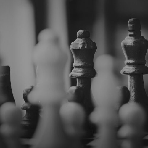 Chess game business strategy concept