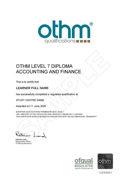 certificate A and Finance3